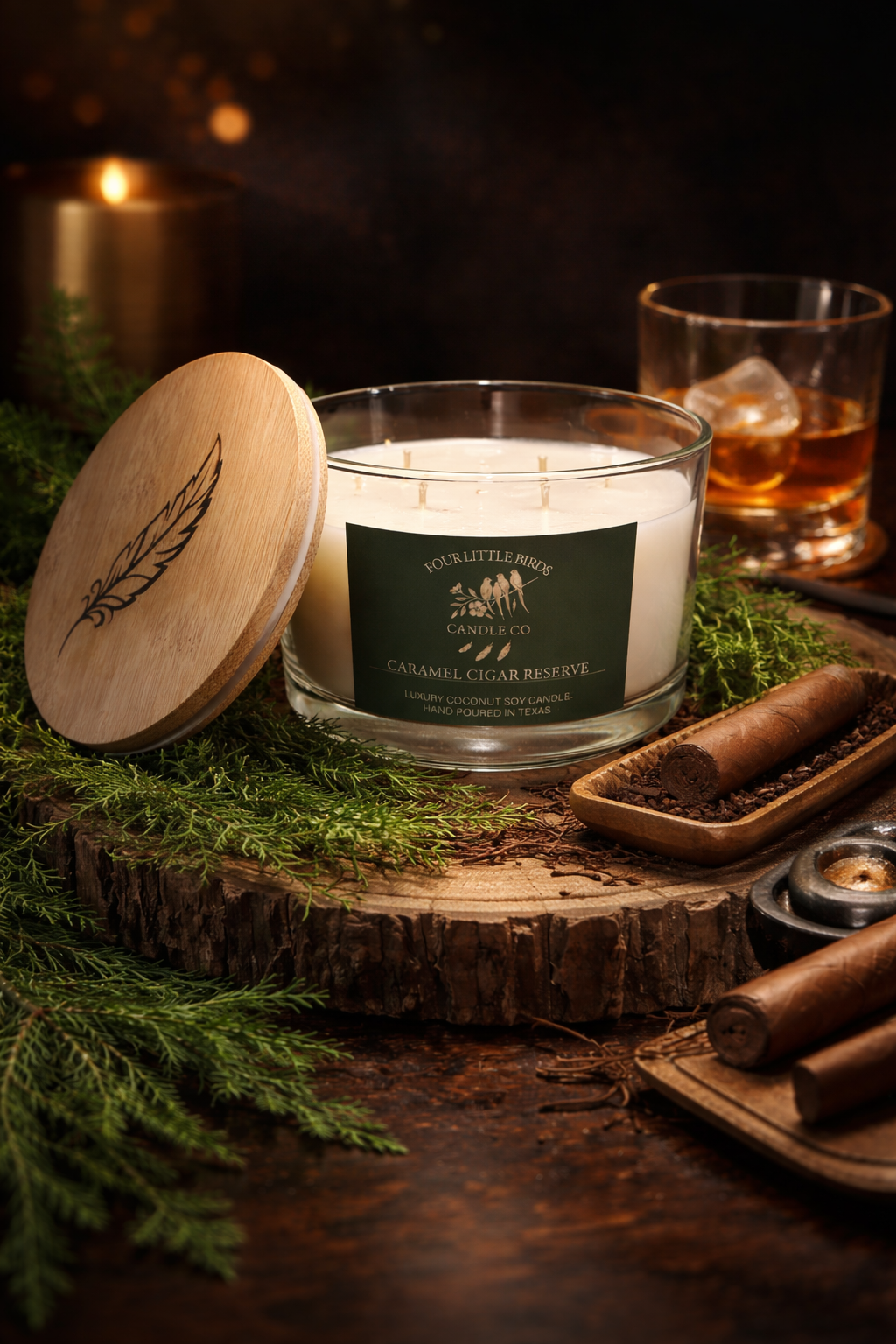 Caramel Cigar Reserve  <br> 14 oz • 18 oz • 24 oz